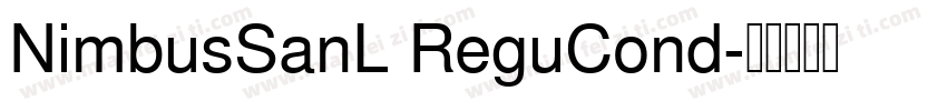 NimbusSanL ReguCond字体转换